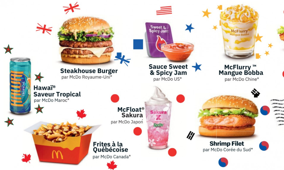 Burger aux crevettes et soda à la fleur de cerisier : McDonald's France présente ses saveurs du monde cet été